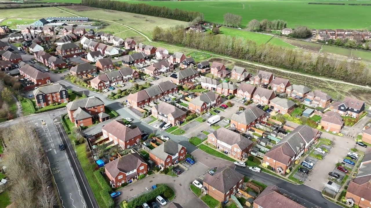 23.02.2026.🇬🇧SALISBURY - BISHOPDOWN FARM HOUSING. DRONE FOOTAGE . 4K  60FPS 