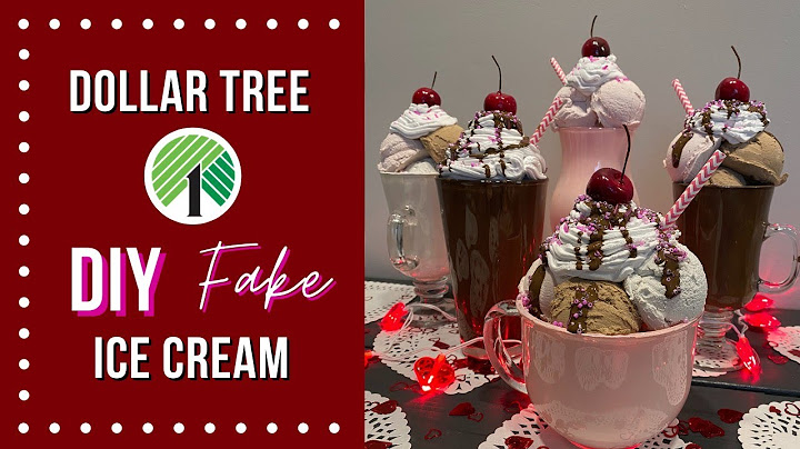 DIY FAKE ICE CREAM | DOLLAR TREE DIY  | VALENTINE’S DAY DECOR | BIRTHDAY PARTY DECOR