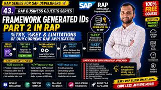 43. Framework Generated IDs Part 2 in RAP, Limitations of our current RAP Application