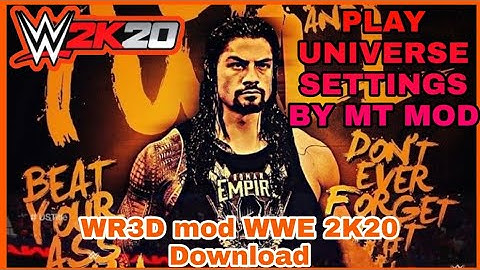 New WR3D mod link 2K20 by HHH 2020 mod link released for Android and PC version link 2020