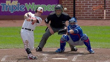 TOR@BAL: McLouth smacks an RBI single to center field