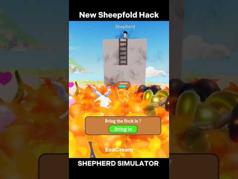 new sheepfold hack 🐑 #shorts #roblox #robloxgames #shepherdsimulator #ecacream #robloxshorts