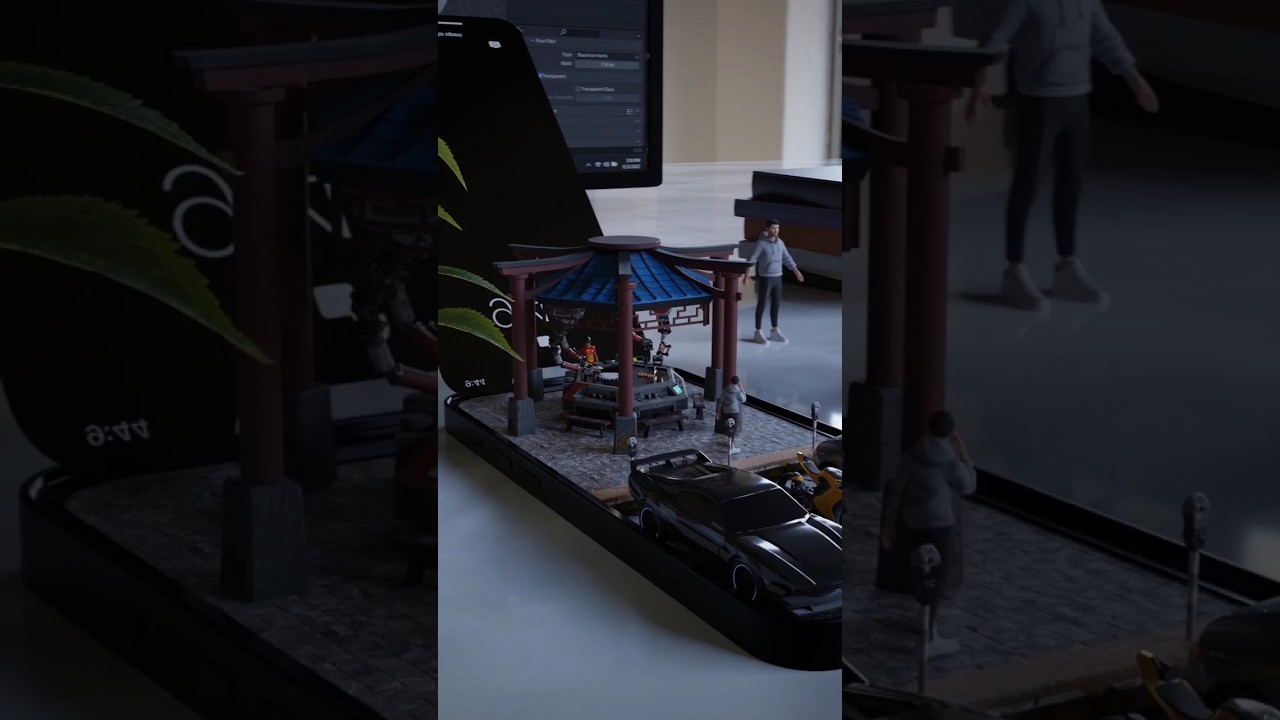 Resturant created inside Blender #shorts #blender #3d #animation #art #loop