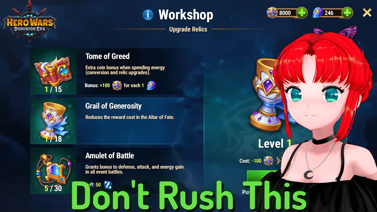 Alter of Fate and Relic Guide, Tidus and Gelo Release Event — Hero Wars: Dominion Era