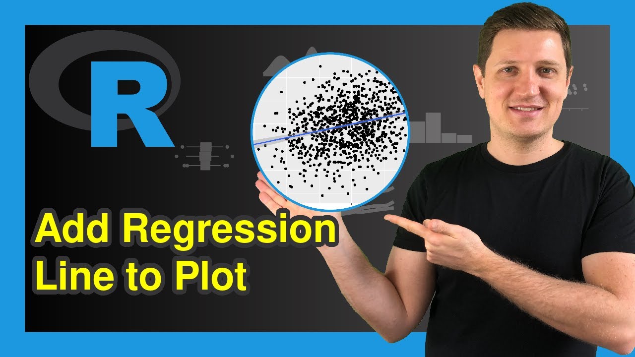 Add Regression Line To Ggplot2 Plot In R (Example) | Draw Linear Slope To Scatterplot | Geom_Smooth