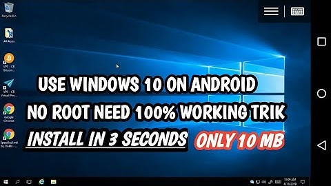 💻RUN/INSTALL WINDOWS 10 || ON ANDROID PHONE || NO ROOT REQUIRED || 100% WORKING TRIK ||