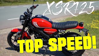 2021 YAMAHA XSR125 TOP SPEED + GPS TOP SPEED