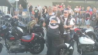 HELLS ANGELS 42"euro runs - Meeting friends