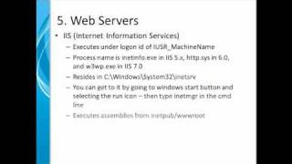 Putting the Pieces of .NET Together - Part 5 of 8 - Web Servers