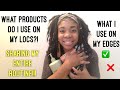 Dishing What Products I Do & Don’t Use On My Locs! Moisture Routine, Edges + Do I Use Conditioner?!
