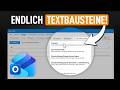 🆕 Neues Outlook hat endlich Schnellbausteine! (So nutzt Du sie...)