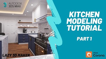 Full Kitchen Modeling in 3dsMax Tutorial. Part 1.