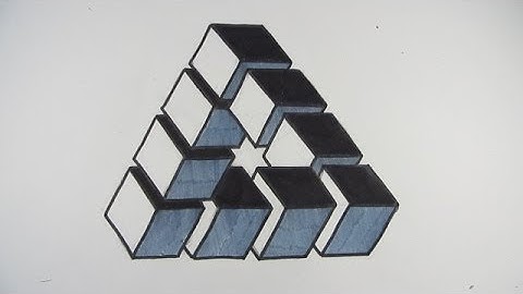 How to Draw an Impossible Triangle made from Cubes