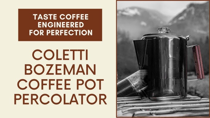 Bozeman Camping Coffee Percolator – 9 Cup – COLETTI Coffee