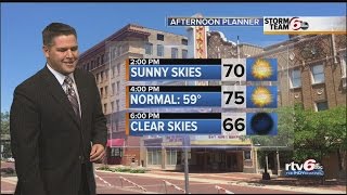 Warm weather continues for next few days