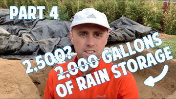 Negative Edge Pond Skimmer & Rainwater Harvesting Construction - Part 4