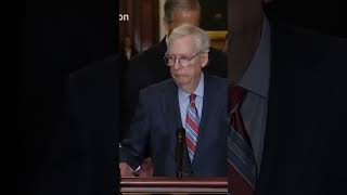 Mitch McConnell freezes during press conference