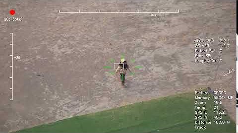 drone gimbal with object tracking