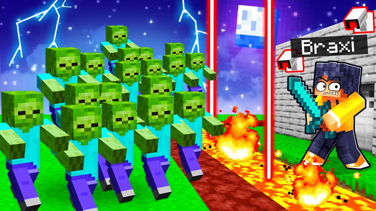1.000.000 BÖSE ZOMBIES vs. SICHERSTES HAUS in Minecraft! (Bau Challenge)