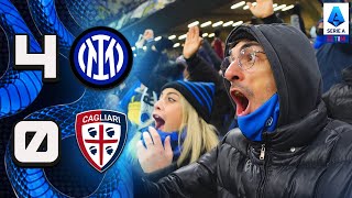 CHE BOLGIA! GOLEADA A SAN SIRO! INTER 4-0 CAGLIARI | LIVE REACTION TIFOSI INTERISTI GOL HD SERIEA