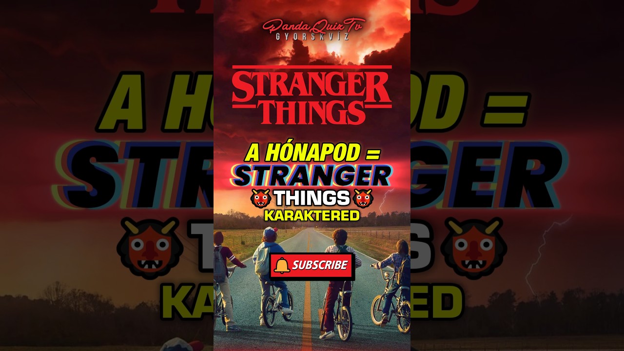 KVÍZ: 🩸STRANGER THINGS! 👹MELYIK karakter vagy?💥 #shorts #trending #kvíz