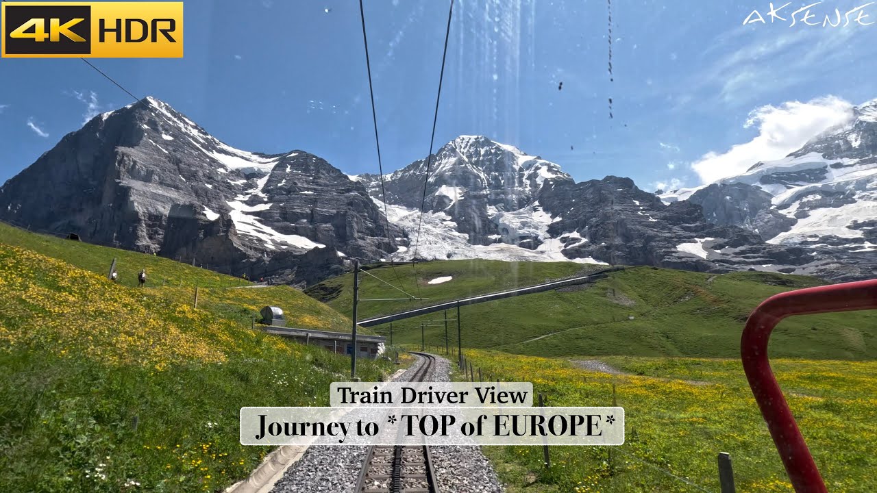 🇨🇭A rare Cab ride to the Top of Europe 🚞 | Jungfrau Railway Switzerland | Train Driver view | 4K HDR
