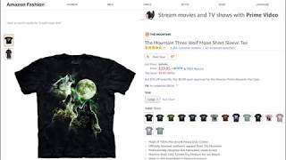 Top Ten Funny Amazon Reviews: 3-Wolf Moon Tee Shirt