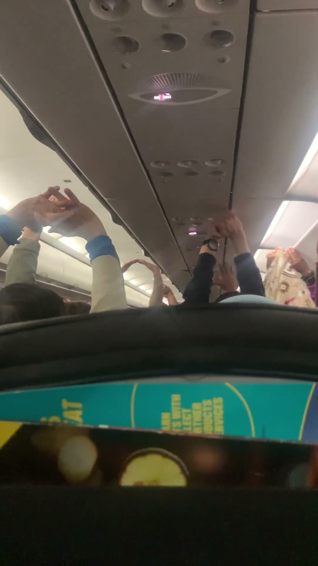 Flight Attendant's Sneaky Way to Get People To Pick Up Their Trash || ViralHog