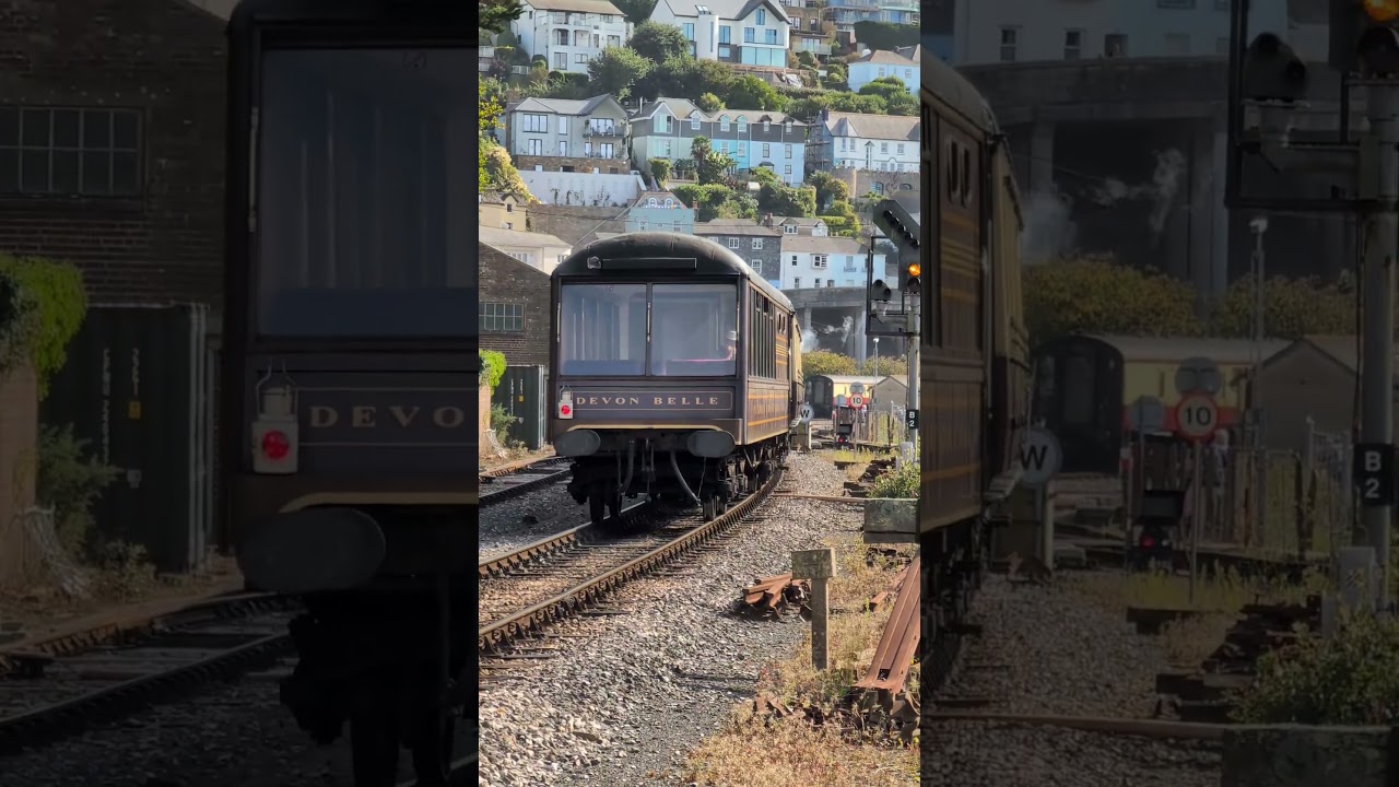 GOLIATH: GWR steam locomotive arrives at Kingswear