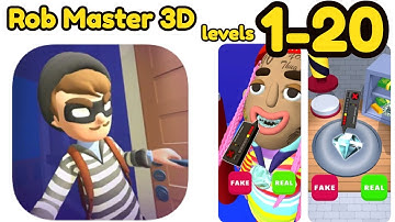 Rob Master 3D Level 1 - 20 Gameplay Walkthrough | (iOS - Android)