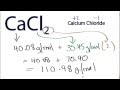 Molecular Weight of Calcium Chloride