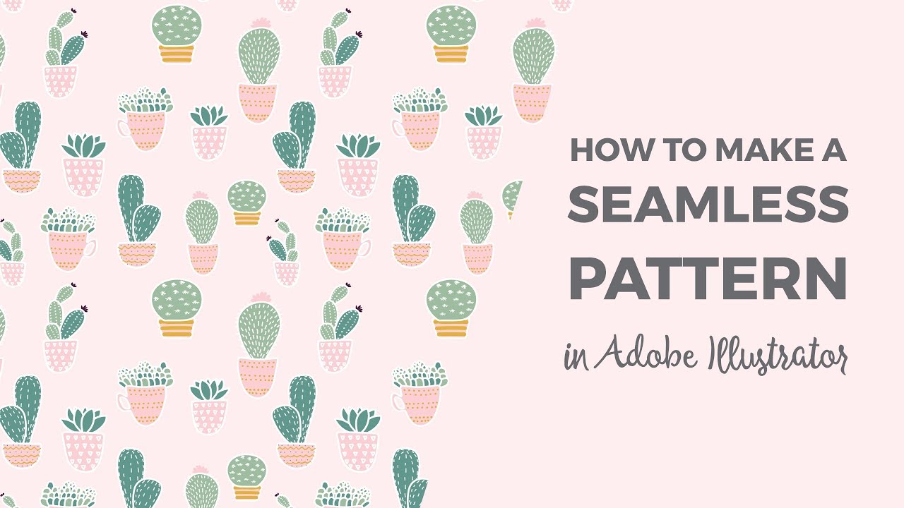 How to make a seamless pattern in Adobe Illustrator 
