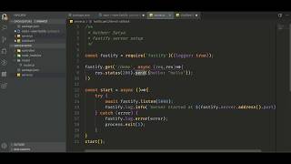 Node Js API Server #Fastify | #Node Js | #JavaScript | Fastify | Node Server 🤩👨‍💻👨‍💻