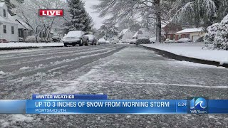 Portsmouth snowfall Thursday Jan. 28, 2021 screenshot 5