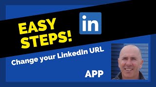 How to change your LinkedIn URL in the APP