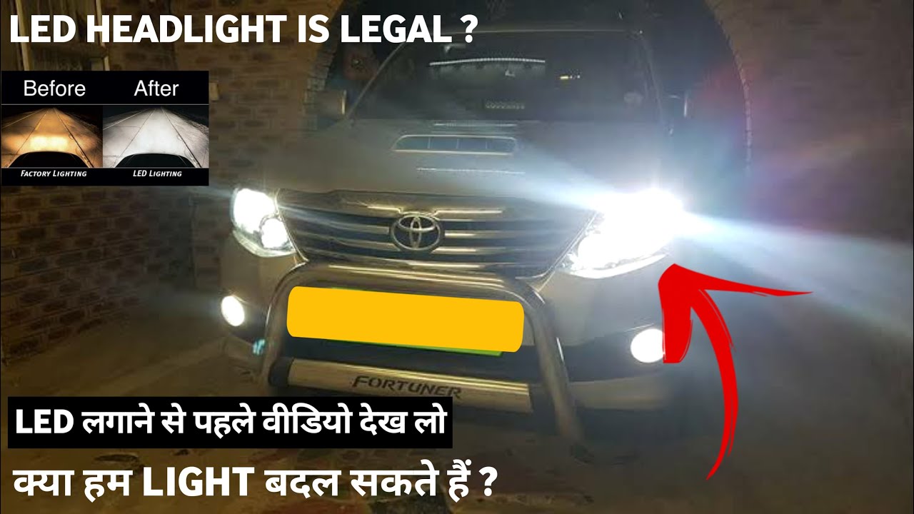 Are White Led Headlights Legal In India?