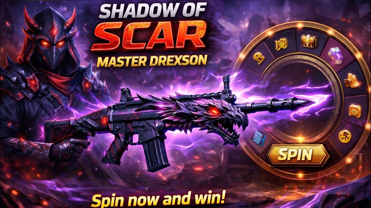 Weapon Royal Spin Shadow of Scar || Master Drexon X Jujutsu 😈. 