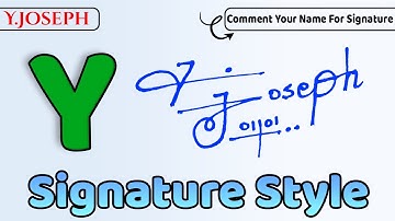 ✔️ Y.Joseph Name Signature Style Request Done
