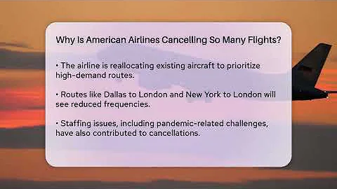 Why Is American Airlines Cancelling So Many Flights? - Air Traffic Insider