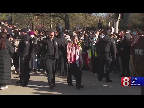 Police make 45 arrests after Yale students camp outside for pro-Palestinian protest