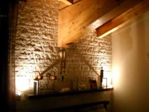 Rivestimento parete in pietra youtube Pannelli pietra finta camino