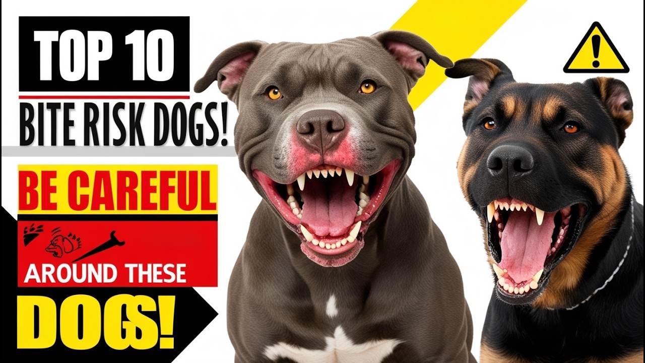 Top 10 Dogs You Should Be Careful Around – Bite Risk - YouTube