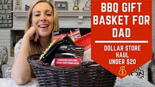 Father's Day BBQ Gift Basket Idea Under $20 From Dollar Store