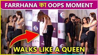 Farrhana Bhatt Oops Moment, Walks Like A Queen At Bigg Boss 19 Success Party