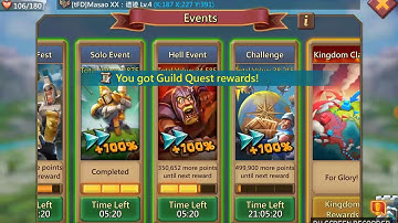 Lords Mobile - Guild Fest, I got 1188 points in 2 hours!