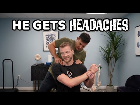 CRACKING a Volleyball Player with Headaches...His First GOOD Adjustment || Treatment with Dr. Tyler