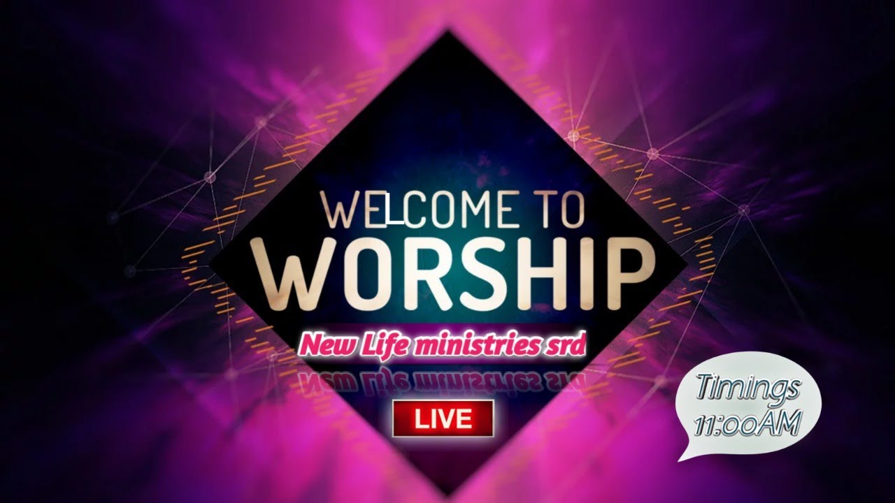 Sunday live worship service New Life Ministries Srdpas.Y.Eliya