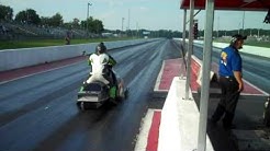 OSP Racing & ROB fuller sets world record with snowmobile on asphalt 7.83 175.75mph 9-4-09