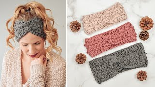 Easy Crochet Headband Tutorial  Picot Headband Tutorial  Free Crochet Headband Pattern