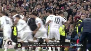 Real Madrid celebrated Cristiano&#39;s second goal with Cheryshev